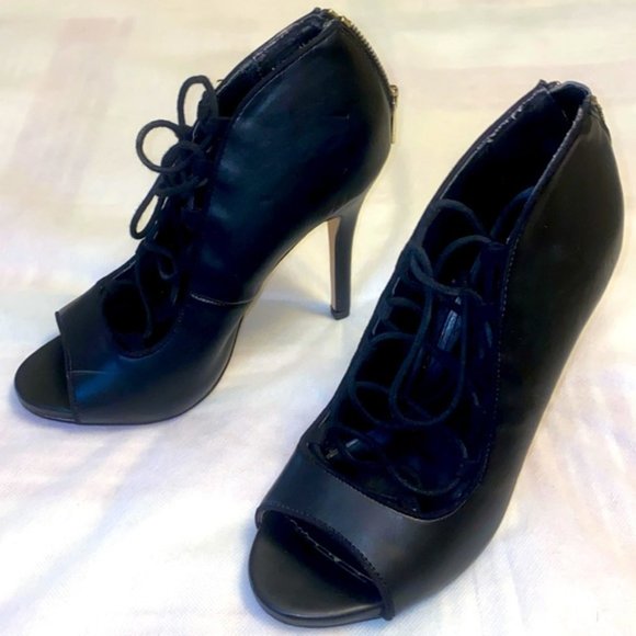 Call It Spring Shoes - Faux leather black heels ?? for ladies